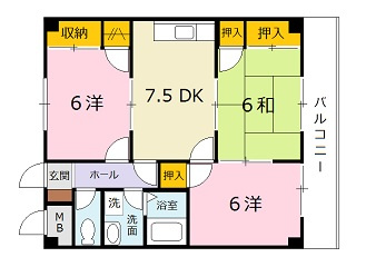 メゾンKSの間取り