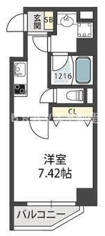 モンサンミッシェル北浜　BRAVI不動産の間取り|【モンサンミッシェル北浜】間取り