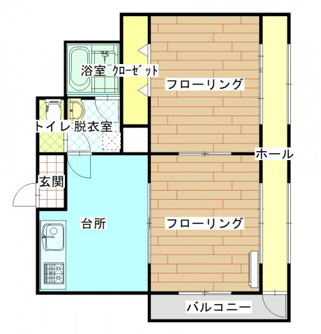 【間取り】 | 上野ハイツ２