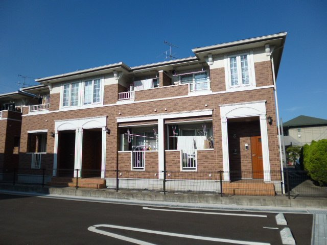 倉敷市笹沖のアパートの外観