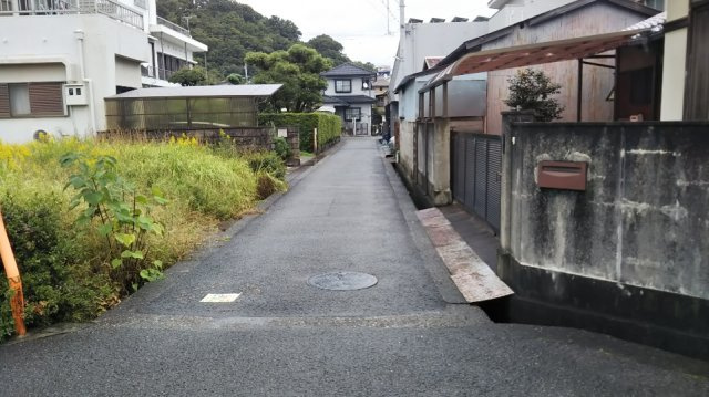 和歌山市毛見・土地・55687の前面道路含む現地写真