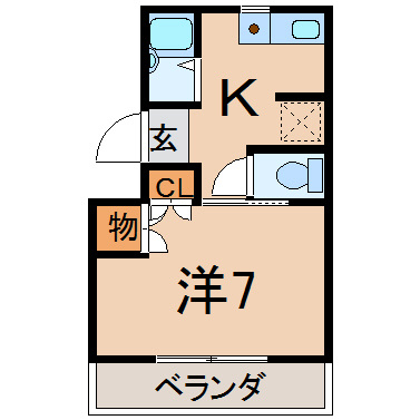 半田コーポの間取り