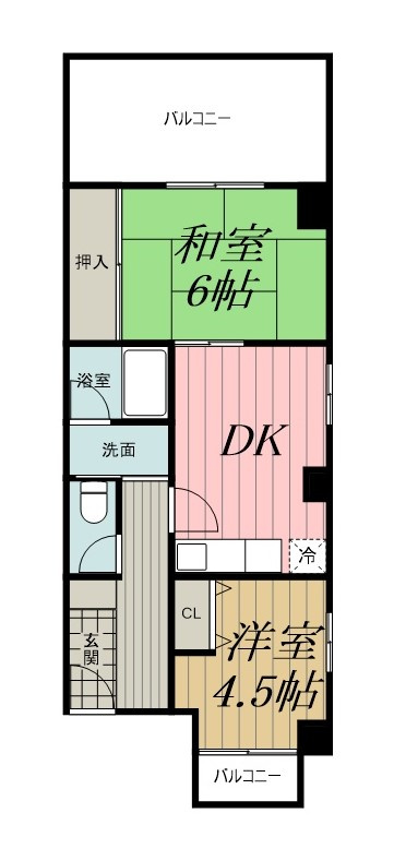 MOMO12千葉中央の間取り