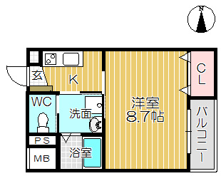 【間取り】 | カサラーテ西難波
