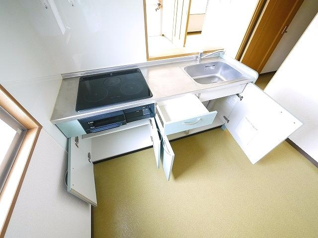 結充Immeuble　A館のキッチン|キッチンでお料理をお楽しみください