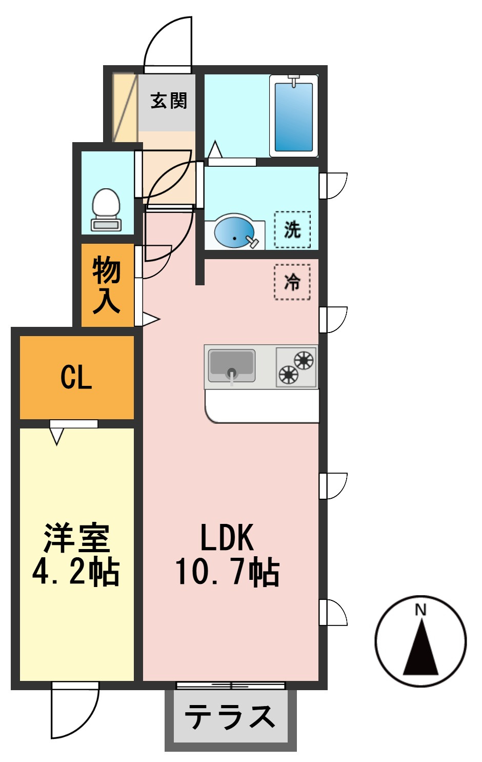 カーサ ラメットの間取り