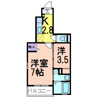 【間取り】 | リリーオブナイル | 全居室洋室です