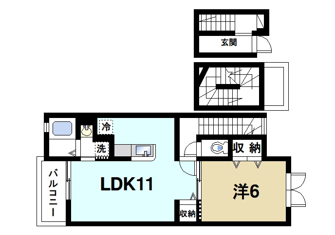 レジデンス西九条の間取り|間取りです