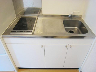 【キッチン】 | コスモⅡ | 2口電気コンロ完備