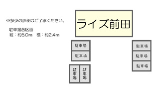 【駐車場】 | ライズ前田Ⅰ