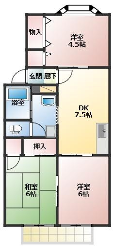 セジュール・ヴィルの間取り