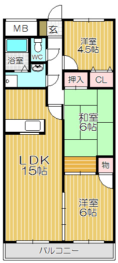 【間取り】 | グランドール塚口南