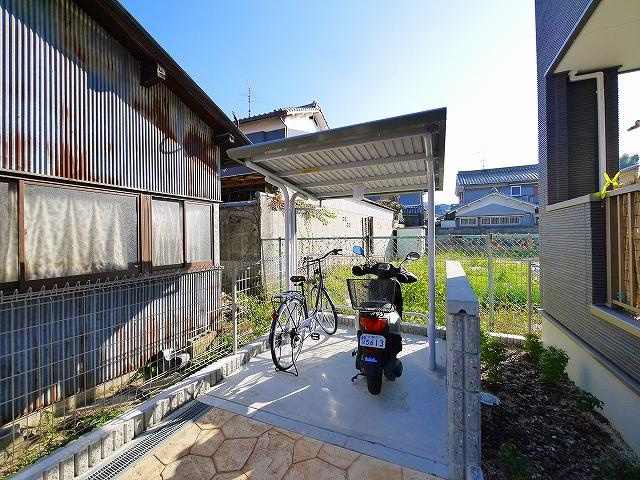 グラースⅡのその他共用部分|自転車置き場が設置されてます