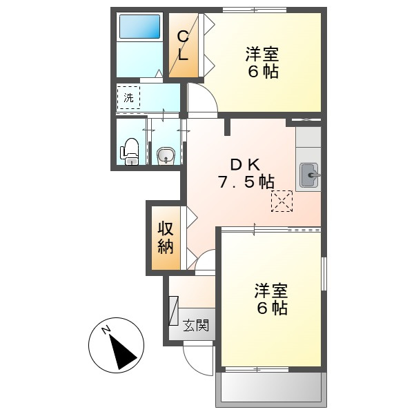 ブランプレジールAの間取り