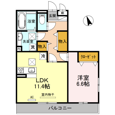 THE RESIDENCE姫路神屋町の間取り