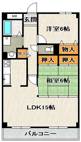 牡丹園壱番館の間取り