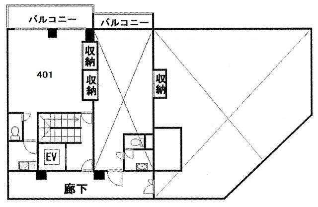 豊島区南池袋２丁目の事務所の間取り