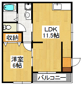 シェリエールＣの間取り