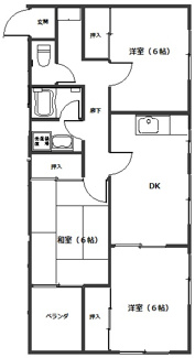【間取り】 | 天神マンション