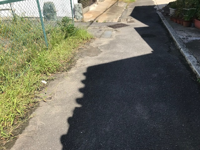 海南市黒江・土地・55663の前面道路含む現地写真