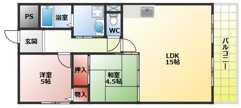 八坂一番館の間取り