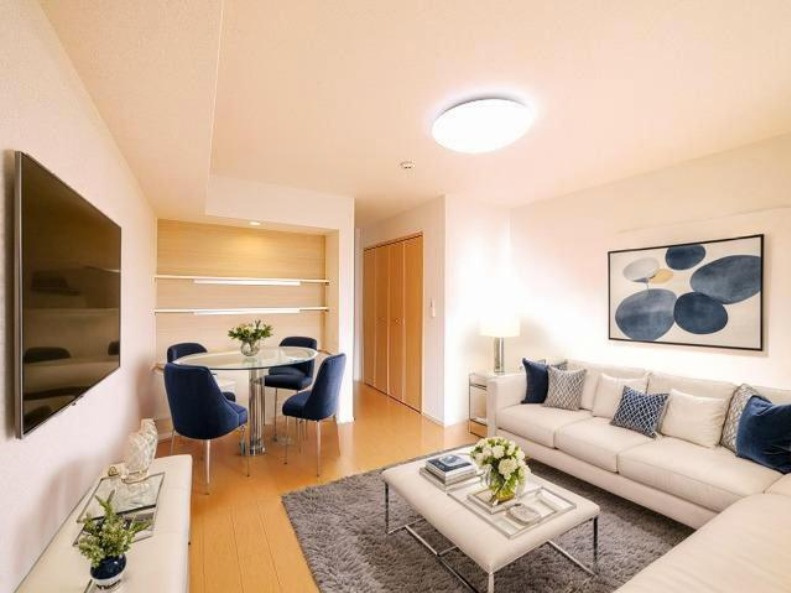 フォンテーヌ　Ｎ－Ⅴの居間・リビング|CGで家具等を配置したもので家具等は含まれません