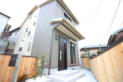 【外観：施工例】 | 伏見区醍醐柏森町　新築戸建　2区画 | 同施工例【2号地写真】実際とは異なります※2区画分譲の1号地　土地約28.41坪に3LDK　駐車2台可能！