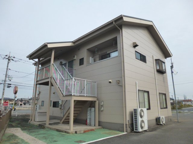 倉敷市茶屋町のアパートの外観