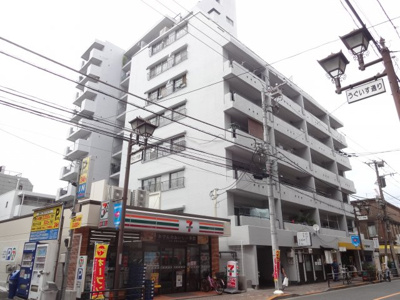 【外観】 | メゾン根岸（根岸3-3） | メゾン根岸　鉄骨鉄筋コンクリート造の分譲タイプ！１１階建ての総戸数４４戸の建物です！鶯谷駅・入谷駅からそれぞれ徒歩５分の好立地！コンビニなど近くで買い物便利！