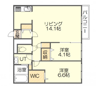 【間取り】 | リベルタ発寒 | 使い勝手を重視した間取り