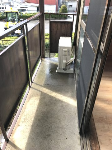 安田ハイツのバルコニー