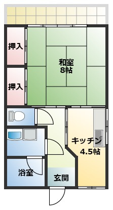 保古ハイツの間取り