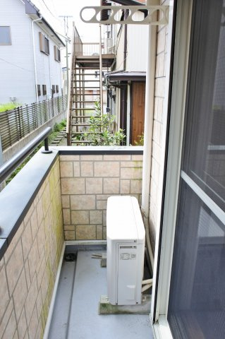 ソレイユ壱番館のバルコニー