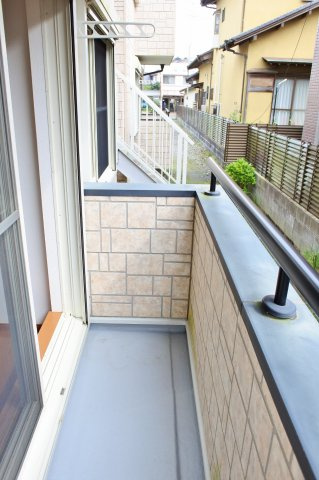 ソレイユ壱番館のバルコニー