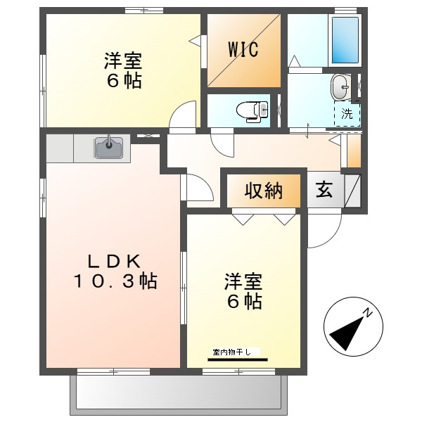 フォーチューン真壁Bの間取り