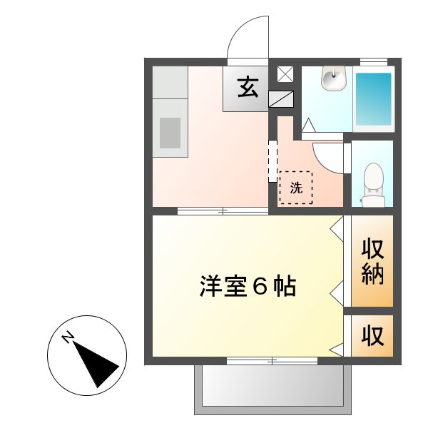 プチプラージュBの間取り