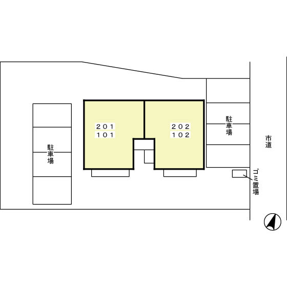 カエラ・ライオンズⅡの区画図