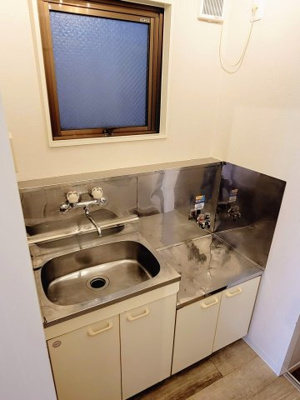 【キッチン】 | ミモザビル | ミモザビル　ガスコンロ設置可のキッチン　