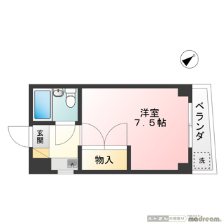 【間取り】 | ミモザビル | ミモザビル 鶯谷駅から徒歩2分・入谷駅から徒歩8分の好立地。コンビニなど近くで買い物便利。言問通り沿いの物件です。鉄骨造4階建ての緑色のマンションです。