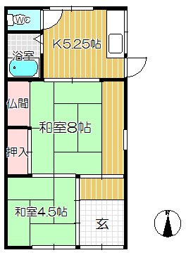 【間取り】 | 東難波町４丁目平家