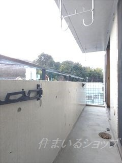 広島市安佐北区落合１丁目の賃貸マンションのバルコニー|メインバルコニー