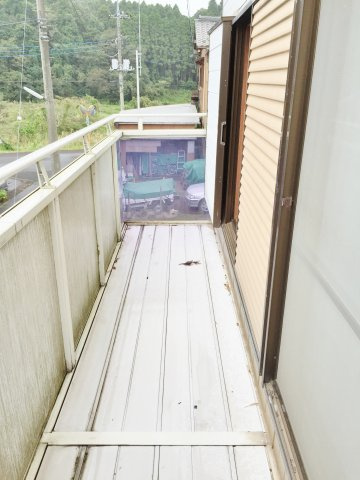 東金貸家のバルコニー