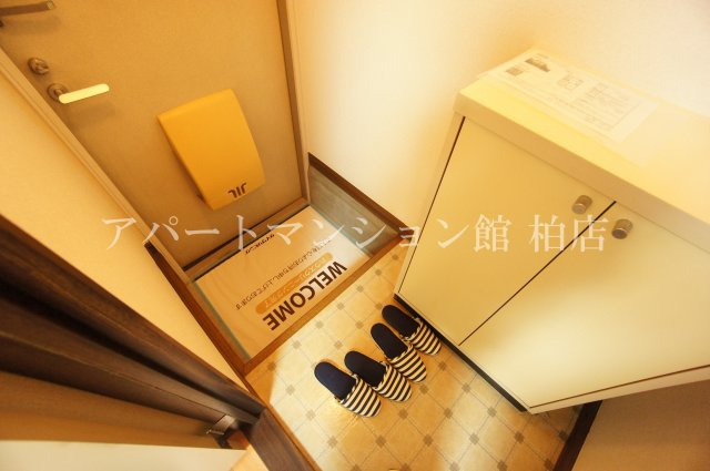 パークハイツ柏Ａの玄関