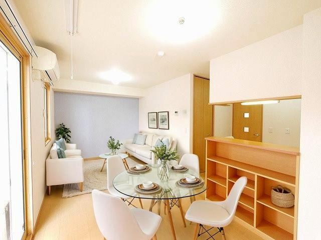 フォンティーヌの居間・リビング|CGで家具等を配置したもので家具等は含まれません