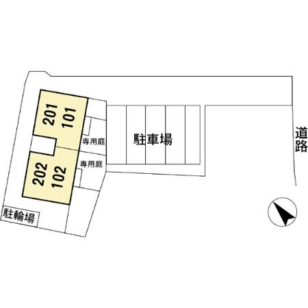 エクセルの区画図