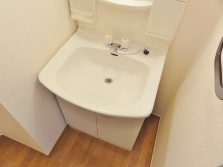 グリーンヒルズK棟の独立洗面台