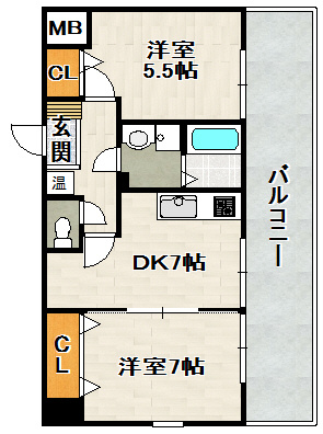 リーガルコート山本駅前の間取り