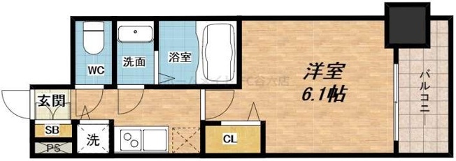 【間取り】 | プレサンス玉造駅前 | プレサンス玉造駅前