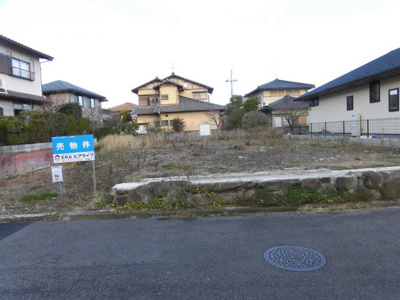 【外観】 | 大津市花園町19-3　売り土地 | 公道側正面より