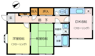 【間取り】 | ハイツ・スズキ | 各階１世帯で隣室がありません